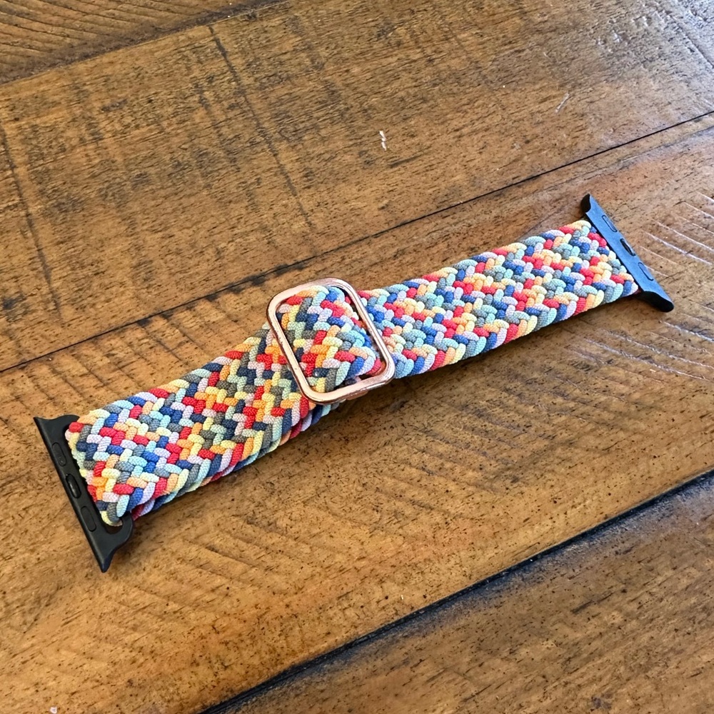 Colorful Braided Apple Watch Band Adjustable